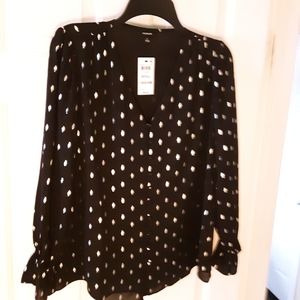 Black and silver blouses